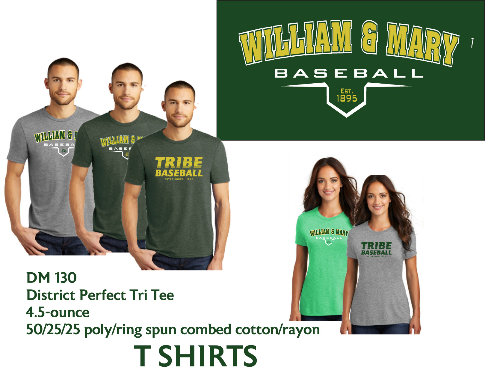 WM Baseball T Shirts GameRoomGuy
